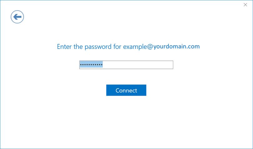Screenshot of example of a page with password entered